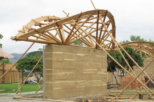 Rammed Earth and Bamboo at Panyaden School