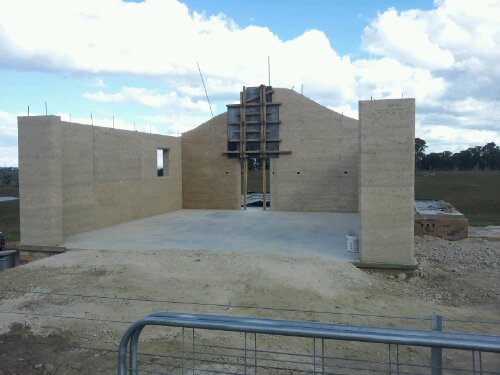 Rammed Earth is load bearing