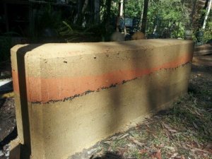 Rammed Earth Garden Wall constructed during last years EBAA conference